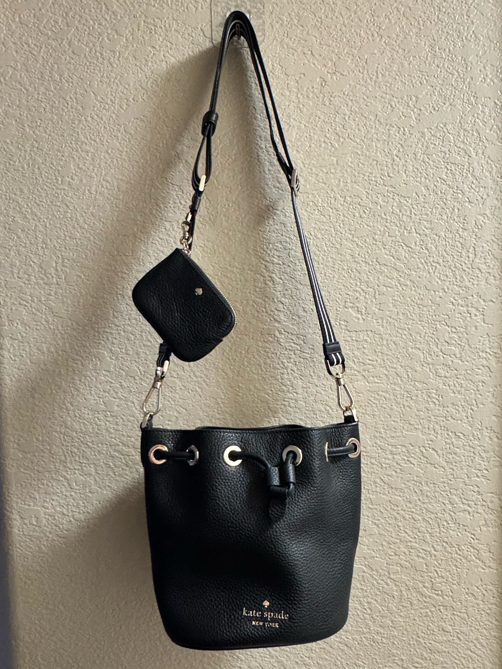 kate spade Drawstring Crossbody mini bucket bag with Coin Pouch